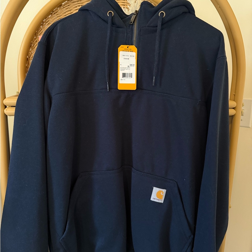 Carhartt Dark Blue Quarter-Zip Sweatshirt